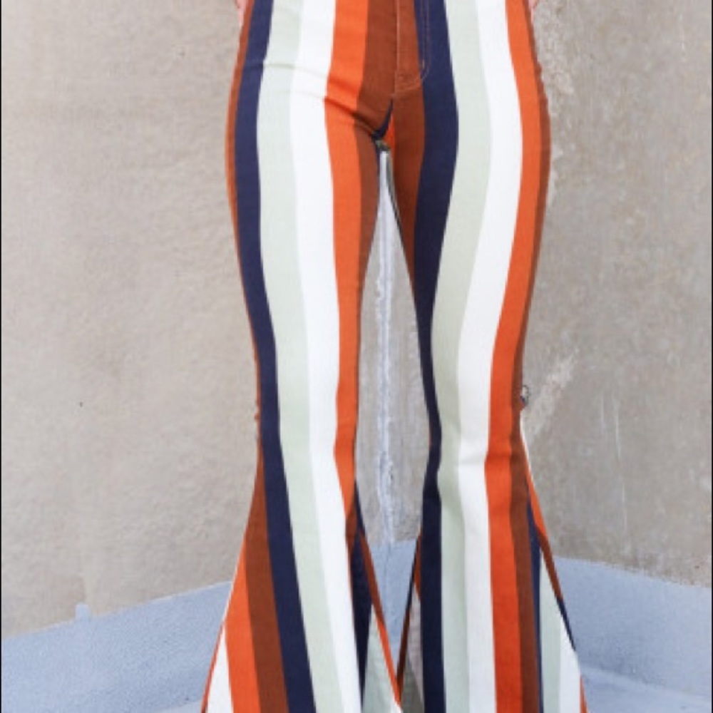 Stripped bell bottoms